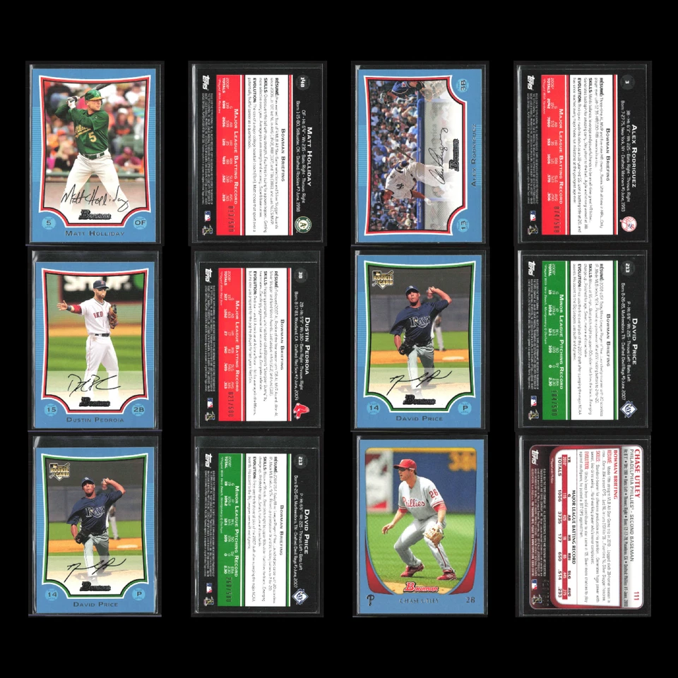 Bowman Sky Blue Lot 50 Baseball Cards Dealer Bulk Wholesale Guerrero Halladay - Image 4 of 4