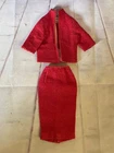 Vintage Barbie 1960s Busy Gal #981 Red Jacket , and Skirt, Japan Mattel