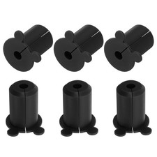 2Pcs Wall Grommets Cables 3/4 Inch with 7mm, Silicone Black 12
