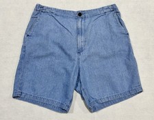 Flint and Tinder Made in America Mens Flat Front Casual Shorts Large Blue