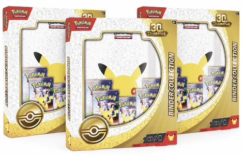 3 x Pokémon TCG 30th Celebration Binder Collection Boxes
