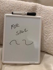 8.5" x 11" Dry Erase Whiteboard with Black Marker Included