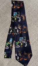 Looney Tunes Warner Brothers Stamp Collection Neck Tie 1997