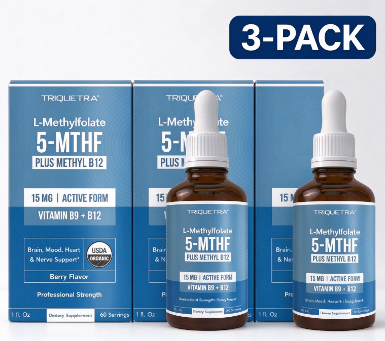 3pc 5-MTHF L-Methylfolate Plus Methyl B12 15 MG Active Formula B9 2026 11-