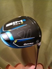 TaylorMade SIM2 MAX-D Driver Carbon Face Black Blue White Diamana ZF60 Shaft