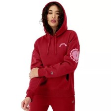Champion Women's Powerblend Long Sleeve Hoodie Cardinal Red Size XL NWT 55