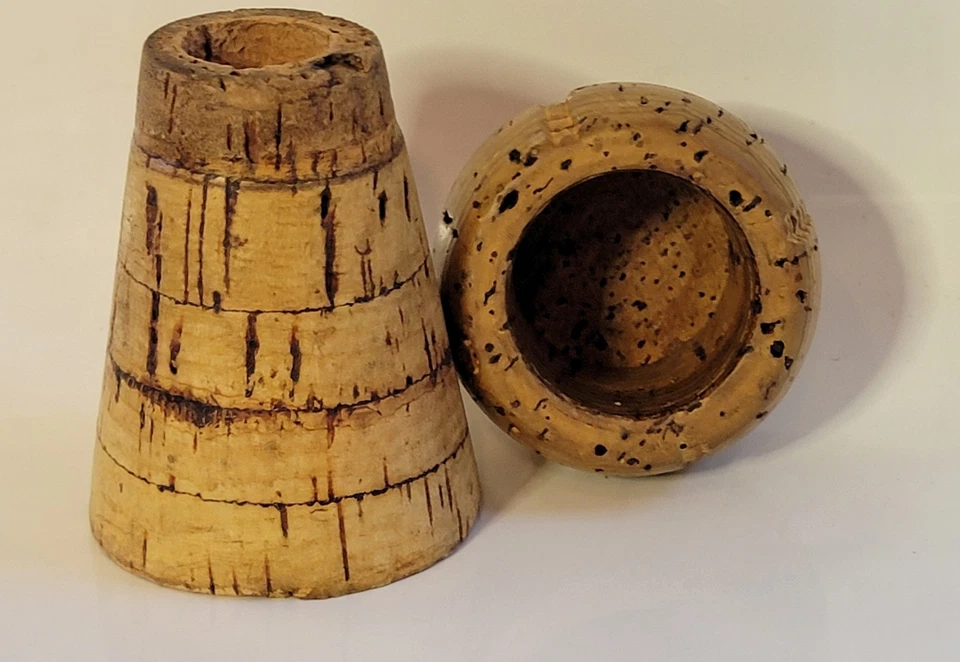 Antiguo portavasos de corcho champán figurativo francés 🎲 Hecho de corcho 🎲 RARO Foto 3 de 4