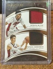 2016-17 Immaculate Collection 21 Patrick McCaw Stephen Zimmerman Jersey Card /99