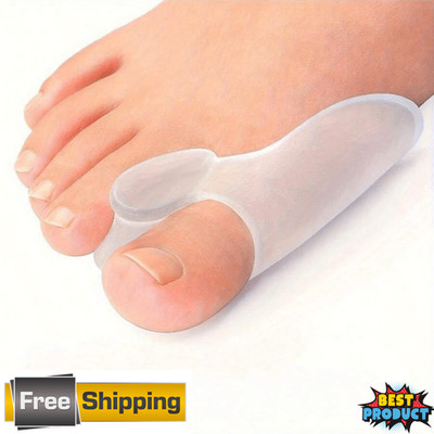 2/4 Pcs Soft Silicone Gel Toe Separator Bunion Toes Spacer Orthotics Pain Relief