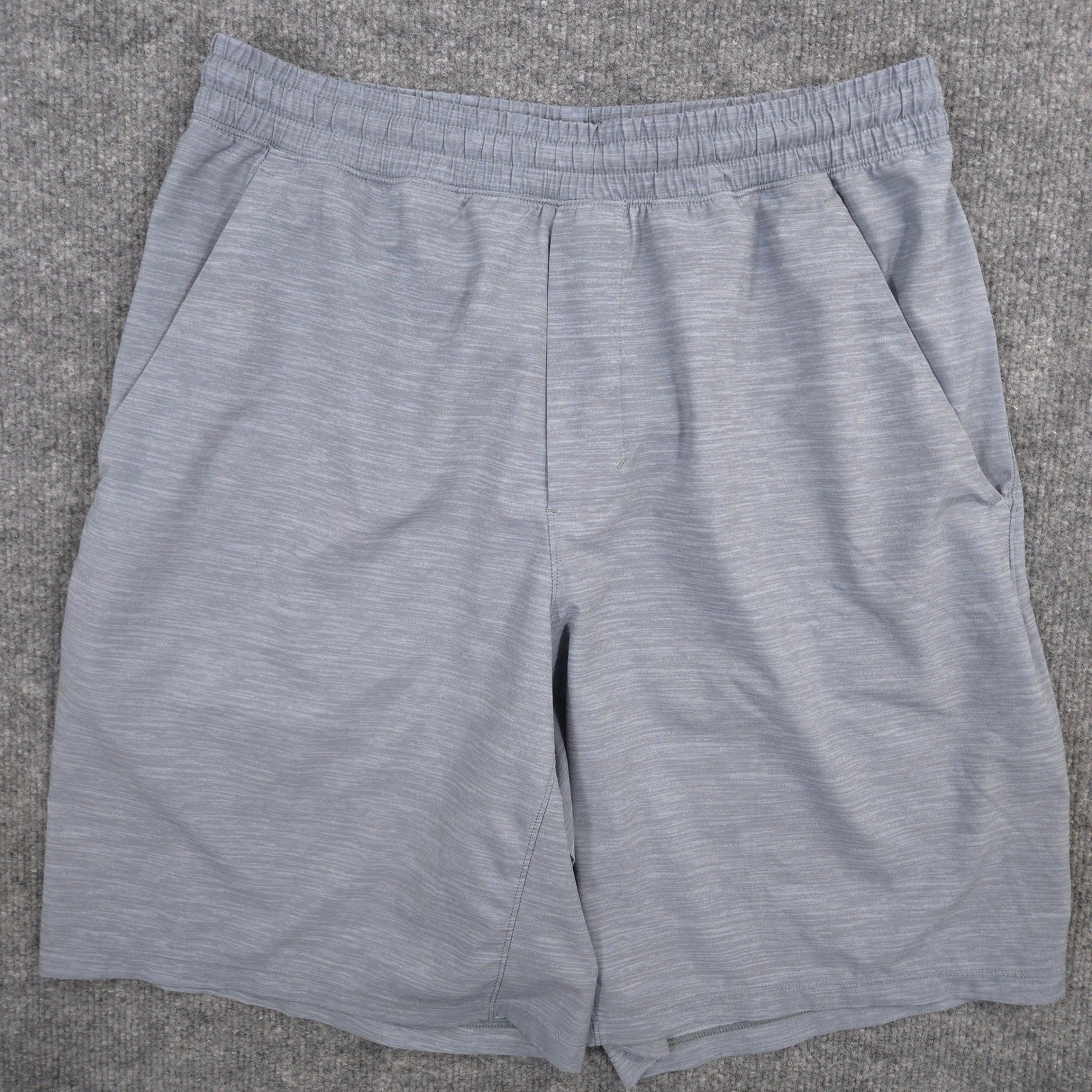 Lululemon Pace Breaker Shorts Mens Medium Blue Heather Performance Linerless 9