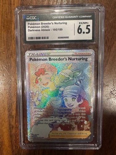 Pokémon Breeder's Nurturing graded CGC 6.5 for sale on eBay