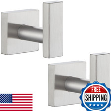 Angle Simple Bathroom Towel Hook 2 Pack, SUS304 Stainless Steel Bath Robe Holder