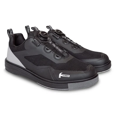 HAMMER VIBE BLACK/GREY BOWLING SHOES (RIGHT) medium or wide width SIZES 7 -14 - Image 1 of 3