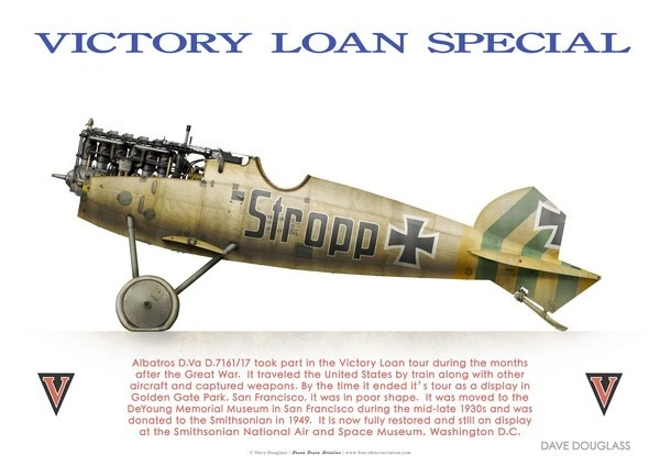 Print Albatros D.Va, Jasta 46, Victory Loan Special (by D. Douglass)