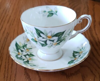 TUSCAN FINE ENGLISH BONE CHINA BRIDAL FLOWER ORANGE BOSSOM TEA CUP