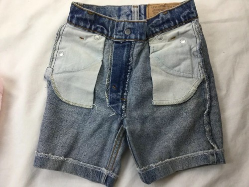 Vintage Levi’s Orange Tab Boy Shorts Very Worn 21” Waist Retro - Picture 8 of 9