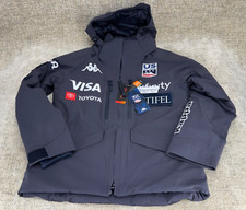 KAPPA US Ski Team USST sponsor ufficiale atleta giacca cappotto con toppe donna XL