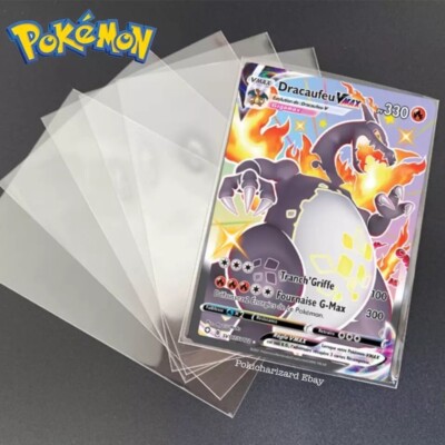 400 Pochettes De Protection Pour Cartes 66x91 Mm - Transparentes Avec Dos Noir Anti-glisse - 7