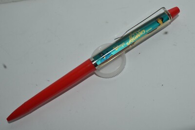 Disney's ALADDIN Eskesen Floaty Genie Out Of Lamp Ballpoint Pen Denmark Ca 1992