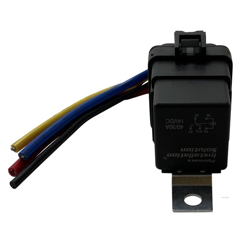 Relè e presa impermeabili 5 pin 12 V 40 ampere con imbracatura coda di maiale calibro 5" 12 calibro - Foto 2 di 5