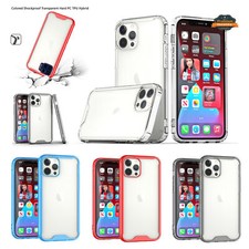 For Motorola Moto One 5G / G 5G Plus Colored Shockproof Clear Hybrid Case Cover