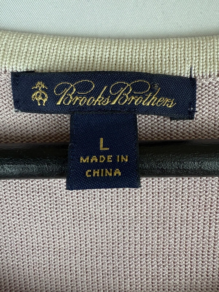 Brooks Brothers Women's Diamond Argyle Print Sleeveless 100% Silk Vest Large L - Image 4 of 4