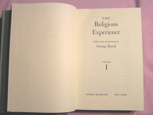 The Religious Experience 2 Volume Set George Brantl Hardback 1964 - Picture 3 of 4