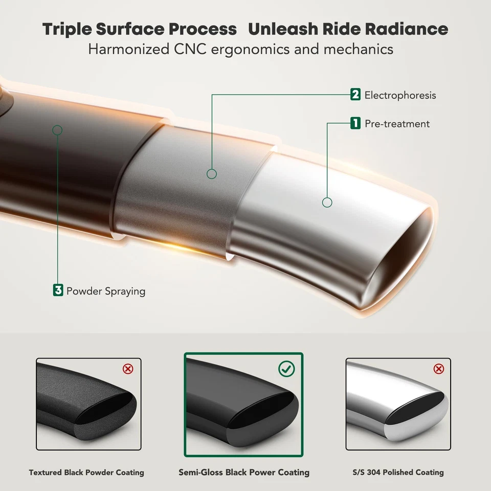 3 Inch Black Steel Round Side Step Bars for Toyota RAV4 2013-2015 Sport Utility - Image 4 of 4