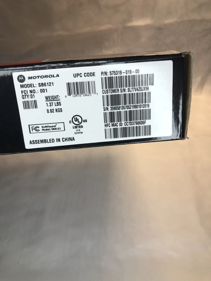 Cable módem Motorola SURFboard eXtreme SB612 Foto 2 de 4