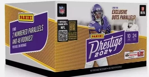 IN HAND 2024 Panini Prestige Retail Football Factory Sealed Box 24packs HOT