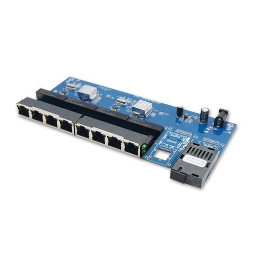 PCBA Gigabit Fiber Optic Converter Board 8*RJ45 2*SC Fiber Ethernet Switch - Picture 5 of 16