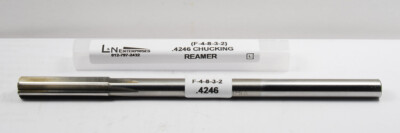 .4246 X .3705 X 1-3/4'' X 7'' OAL 6 STR FL RH COBALT REAMER (F-4-8-3-2)