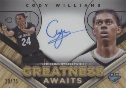 2023-24 Bowman University Best - Cody Williams #GAA-CW