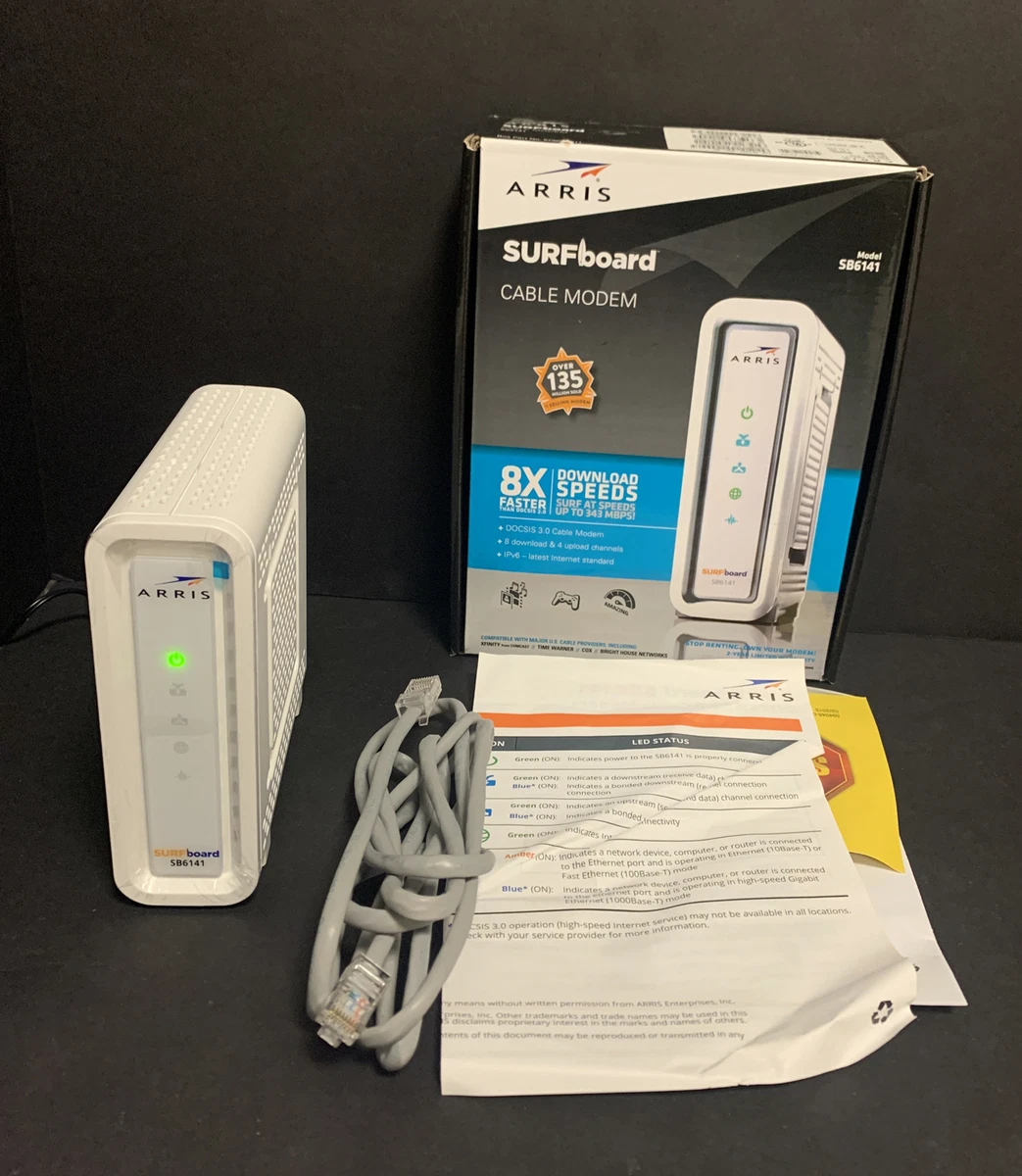 Arris Surfboard Sb6141 No Power Light Shelly Lighting