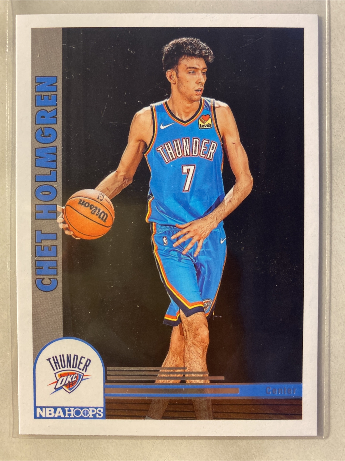 2022-23 NBA Hoops Tribute Chet Holmgren Rookie Base Card RC Thunder #282