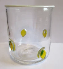 Anthropologie Icon Juice Glass Lemon