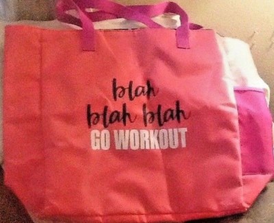 Target Blah Blah Blah Go Workout Reverse Pink Coral Yoga Laptop