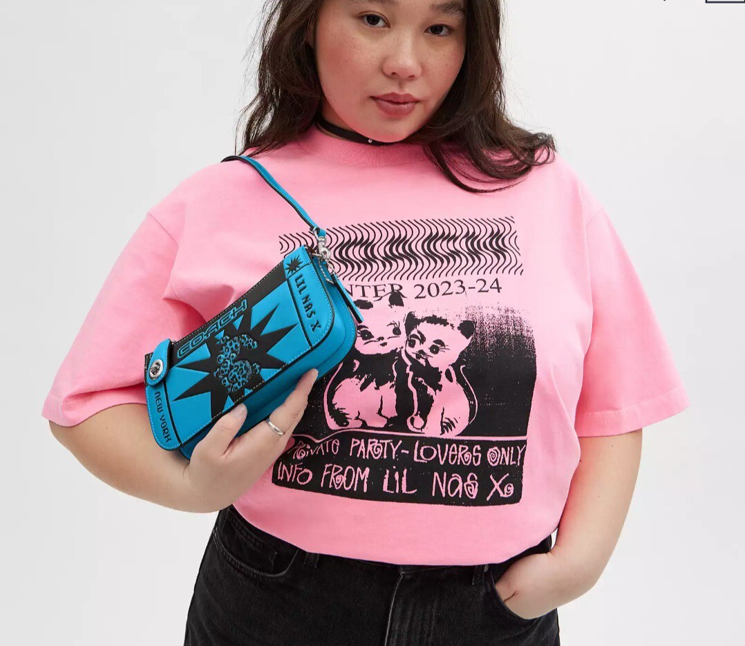 COACH ~ The LIL NAS X Blue Drop Penn Shoulder Bag ~ Fly Bunny w