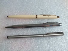 Alter 4 Farbkugelschreiber + 1x Inoxcrom + 1 x Markenlos mit Milupa Werbung-MG7