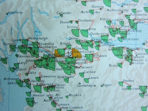 VINTAGE LARGE MAP of BRITAIN GAS PRODUCTION GAS WORKS DISTRIBUTION REFINERIES - Picture 6 of 7