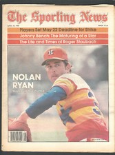 THE SPORTING NEWS April 19, 1980 NOLAN RYAN Johnny Bench Roger Staubach