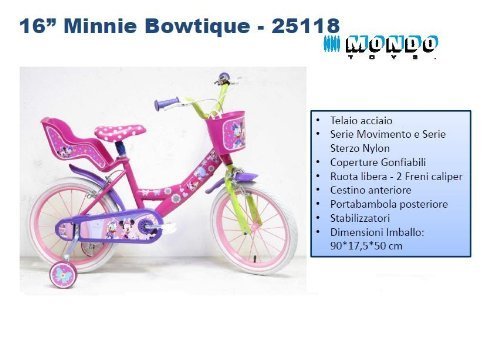 MONDO Bicicletta Minnie 16\