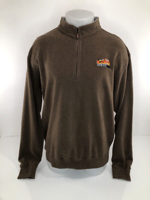 Seltener BNSF EISENBAHN / PETER MILLAR gestickter Zug Lg. Pulloverjacke - sehr guter Zustand