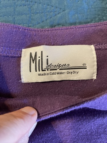 Vintage Mili Designs Pruple Crop Tank Top Womens Purple Medium - Picture 5 of 20