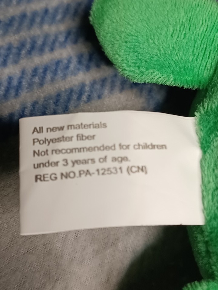 Oriental Trading Company Frog Green Plush Soft Toy Stuffed 5" 2014 ...