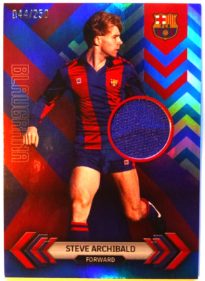 TCS 2384 Topps Fc Barcelona Team Set 22/23 Steve Archibald Blau. Relic Card Lim.