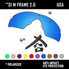 Anti Scratch Replacement Lenses Rubber Kits for-Oakley Si M Frame 2.0 Sunglasses
