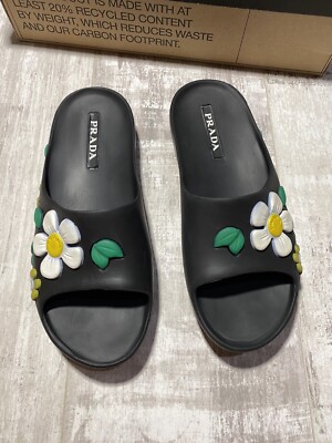 Prada Rubber Slides Flowers , Size EUR 37 | eBay