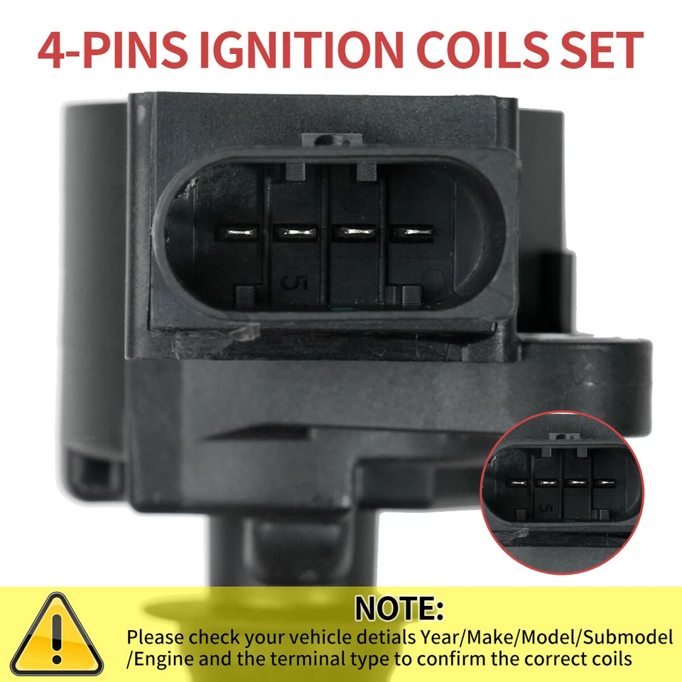 6X Ignition Coil +6X Spark Plugs For Mercedes-Benz G550 GLK350 Dodge 05-15 UF535 Foto 4 de 4