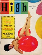 HIGH 9/1959 burlesque OSCAR LIEBMAN hot classic vintage pinup magazines 127890